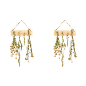 2PK Esschert Design Rustic Pinewood Herb & Flower Drying Rack 38.5cm Natural
