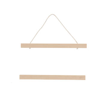 Esschert Design Wooden Poster Hanger Home/Indoor Organiser Small Natural