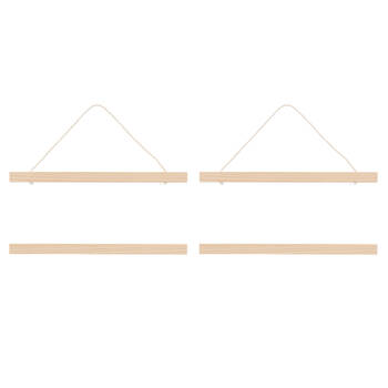 2PK Esschert Design Wooden Poster Hanger Home/Indoor Organiser Medium Natural