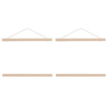 2PK Esschert Design Wooden Poster Hanger Home/Indoor Organiser Large Natural