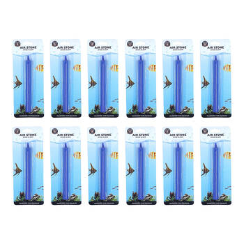 12PK Dudley's World Of Pets Stick Aquarium/Tank Airstone 15cm - Blue