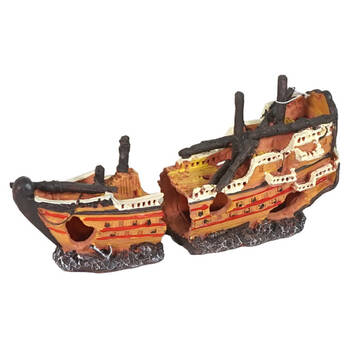Dudley's World Of Pets Aquarium/Fish Tank Resin Shipwreck Decor 21cm