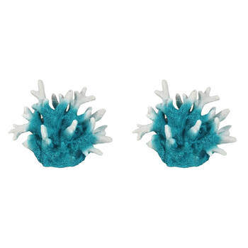 2PK Dudley's World Of Pets Aquarium/Fish Tank Resin Resin Coral Decor 19cm