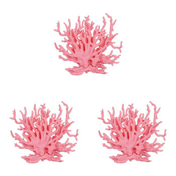 3PK Dudley's World Of Pets Aquarium/Fish Tank Large Coral Decor 14cm