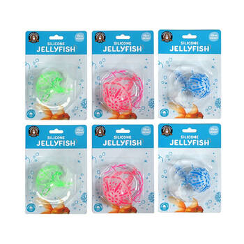6PK Dudley's World Of Pets Aquarium Jellyfish Decor 15cm - Assorted