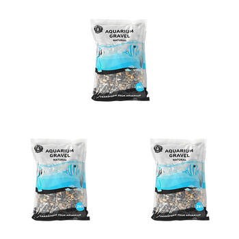 3PK Dudley's World Of Pets Aquarium/Fish Tank Gravel 2kg - Natural