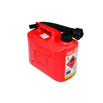 AgBoss Jerry Can Squat Style Portable Fuel Container 10L Red