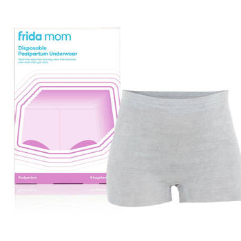 Frida Mom Disposable Postparum Underwear Boyshort Microfibre/Spandex Grey