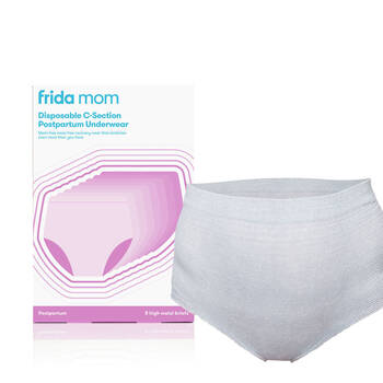 Frida Mom Disposable Postpartum Underwear HighWaist C-Section Brief Grey