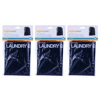 3PK Flight Mode Travel Laundry Bag