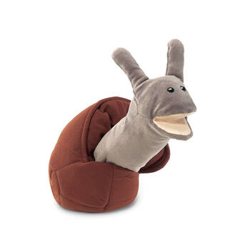 Folkmanis Snail Hand Puppet 20x25cm Kids Toy - Brown 3y+