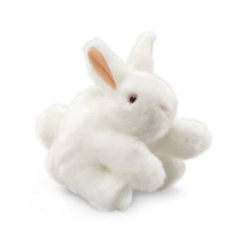 Folkmanis White Bunny Rabbit Puppet 20x13cm - White 3y+