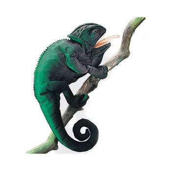 Folkmanis Chameleon Hand Puppet 46x28cm Kids Toy - Green 3y+