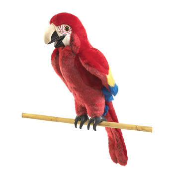 Folkmanis Scarlet Macaw 64cm Animal Hand Puppet Kids/Children Toy 3y+