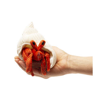 3pc Folkmanis Mini Hermit Crab Finger Puppet 15cm Kids Toy 3y+