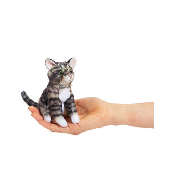 3pc Folkmanis Mini Tabby Cat Finger Puppet 13cm Kids Toy 3y+