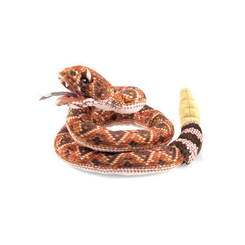 Folkmanis Rattlesnake Hand Puppet 23x20cm Kids Toy - Brown 3y+