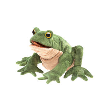 Folkmanis Green Toad Hand Puppet Kids Interactive Toy 3y+