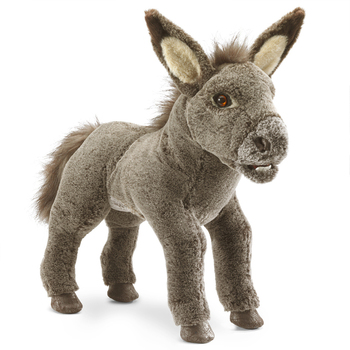 Folkmanis Baby Donkey 51cm Animal Hand Puppet Kids/Children Toy 3y+