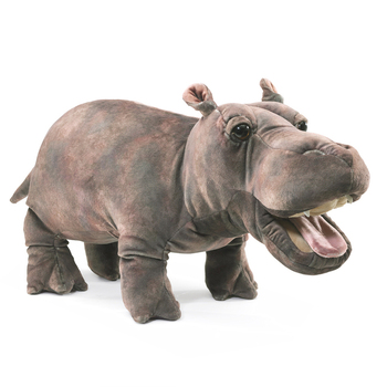 Folkmanis Baby Hippo 41cm Animal Hand Puppet Kids/Children Toy 3y+