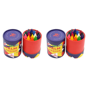 2x 16pc Flower Monaco Palm Crayons Jumbo Non-Toxic Art & Craft Kids/Children - 3y+