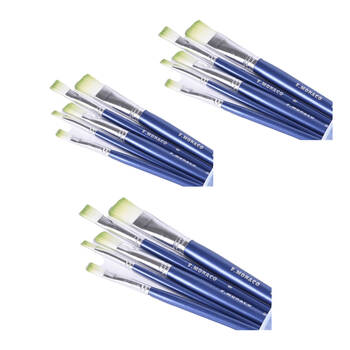 3x 5pc Flower Monaco Artist Paint Brush Set Kit Art & Craft Kids/Children - 3y+