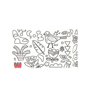 8pc Flower Monaco Children's Soft Blackboard Graffiti Set Art & Craft Kids - 3y+