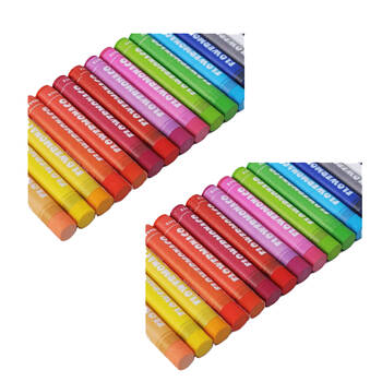 2x 24pc Flower Monaco Oil Pastels Craft Kit Art Creation Kids/Children - 3y+