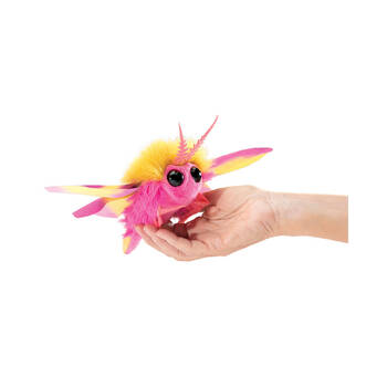 2pc Folkmanis Mini Rosy Maple Moth Finger Puppet Kids Toy Pink 3y+