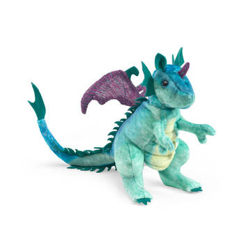 3pc Folkmanis Mini Dragon Finger Puppet 20cm Kids Toy Blue 0m+