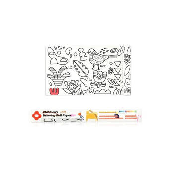 Flower Monaco 5m Nature Colouring Paper Roll Kids/Children Craft Painting 3y+