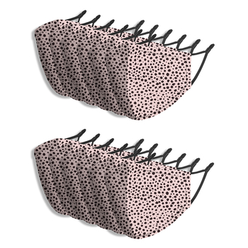 12PK Splosh Adult Reusable Face Mask w/ Adjustable Strap 12y+ Pink Dot