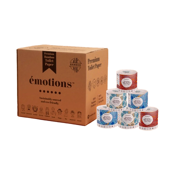 48PK Emotions First Nations Art 100% Bamboo 3 Ply Toilet Paper