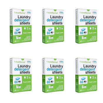 6x 60pc Future Normal Laundry Detergent Sheets - Fresh Linen
