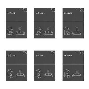 6PK Impact Merch Classic Picture Frame Fits A4 Print 30x21cm - White