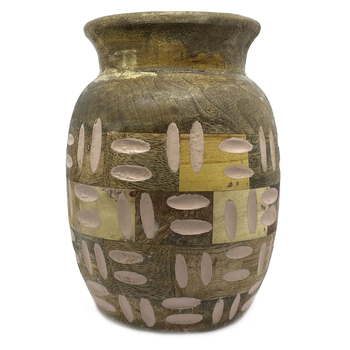 Coast To Coast Home 20cm TicTac Wooden Vase