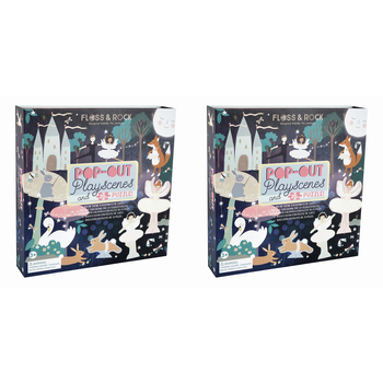 2PK  Floss & Rock Pop Out Playscene Enchanted 20cm Educational Game 3+