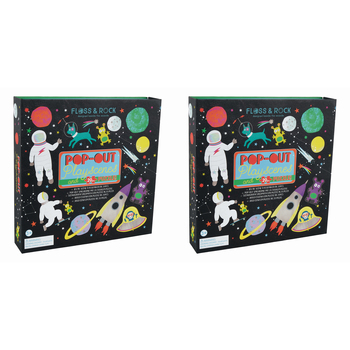 2PK  Floss & Rock Pop Out Playscene Space 20cm Educational Game 3+