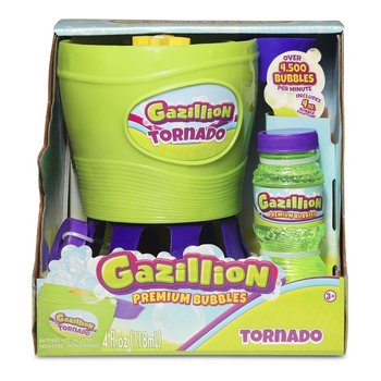 Gazillion Bubbles Tornado w/ 118ml Solution Kids/Children Toy 3+ Assorted