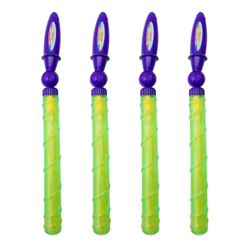 4x Gazillion Bubbles Twirlin Bubble Wand w/ 93ml Solution Kids Toy 3+