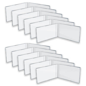 12PK Unigift Inspire Horizontal Double Picture Photo Frame 13x18cm Clear