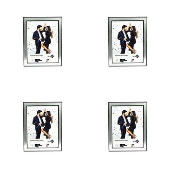 4PK Unigift Spectra Aluminium Home Photo/Picture Frame 10x15cm Assorted