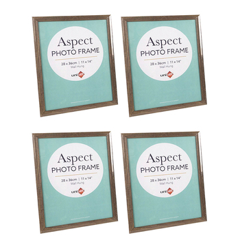 4PK Unigift Aspect 28x36cm MDF/Glass Picture Frame - Assorted