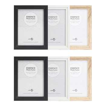 6PK Unigift Essence 13x18cm MDF/Glass Picture Frame - Assorted