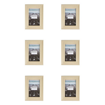 6PK Unigift Brompton Home Photo/Picture Frame 13x18cm Assorted