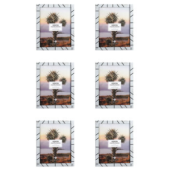 6PK Unigift Kenya Home Photo/Picture Frame 20x25cm Assorted