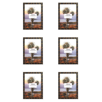 6PK Unigift Kenya Home Photo/Picture Frame A4 Assorted
