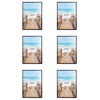 6PK Unigift Byron Home Photo/Picture Frame A4 Assorted