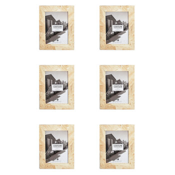6PK Unigift Coastline Home Photo/Picture Frame 13x18cm Assorted