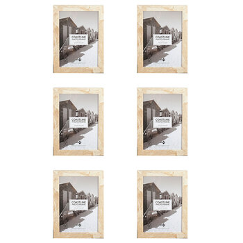 6PK Unigift Coastline Home Photo/Picture Frame A4 Assorted